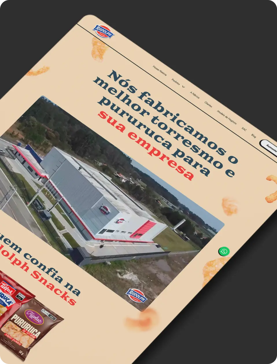 Mockup do site que foi desenvolvido pela Domatech.